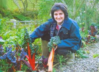 Louisa in her garden